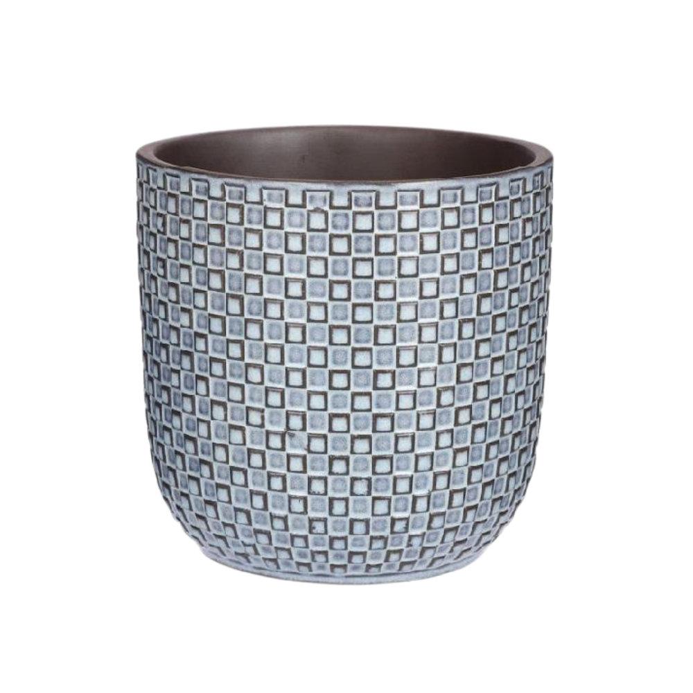Pot Relief – Blauw (Ø13,5 cm)