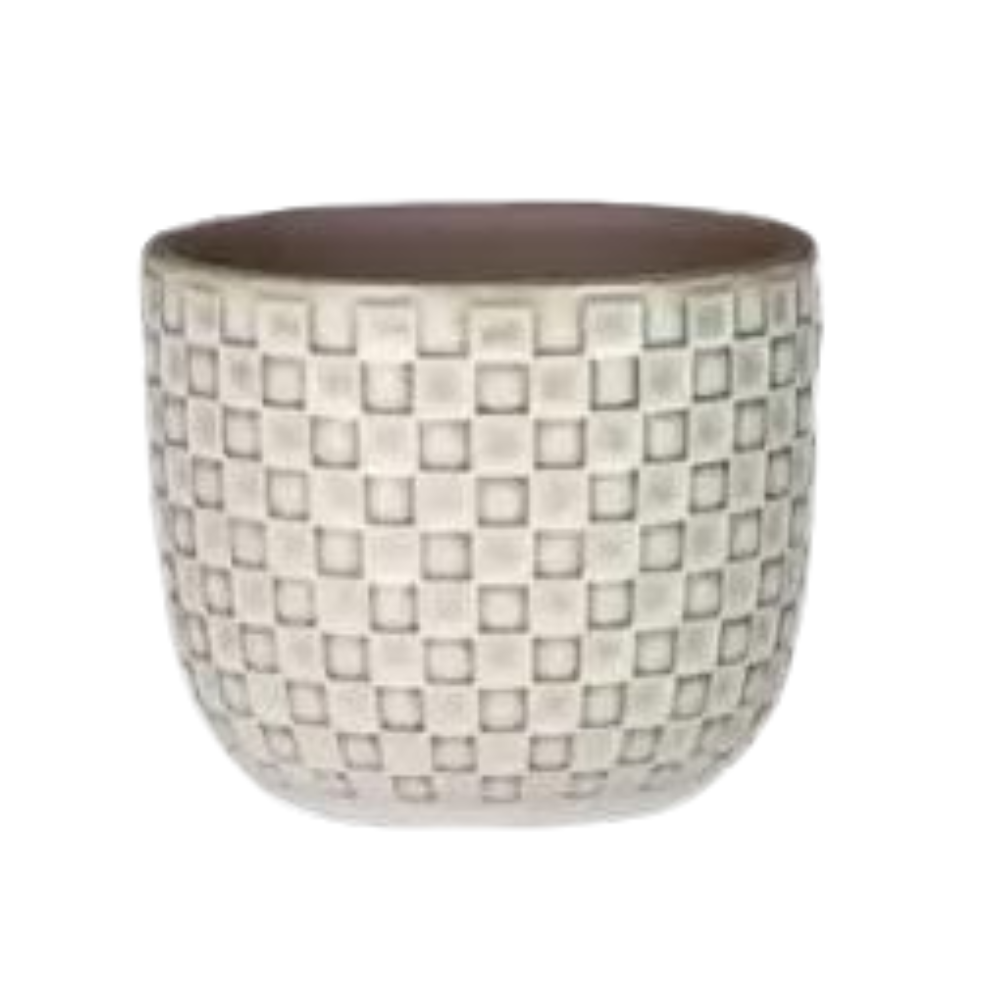 Pot Relief Mini – Wit (Ø7 cm)