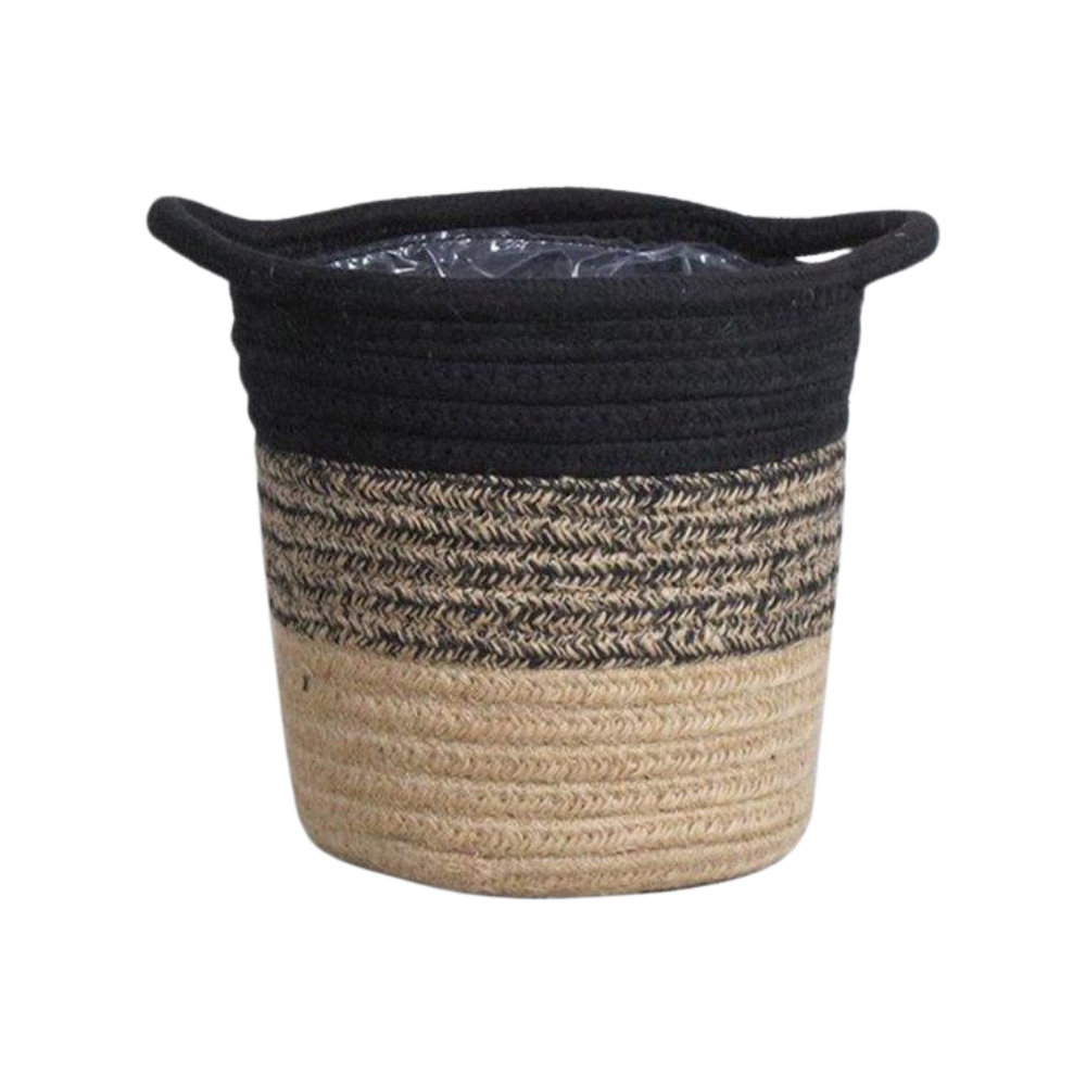 Mand Sumatra – ZwartGrijs/Beige (Ø14 cm)