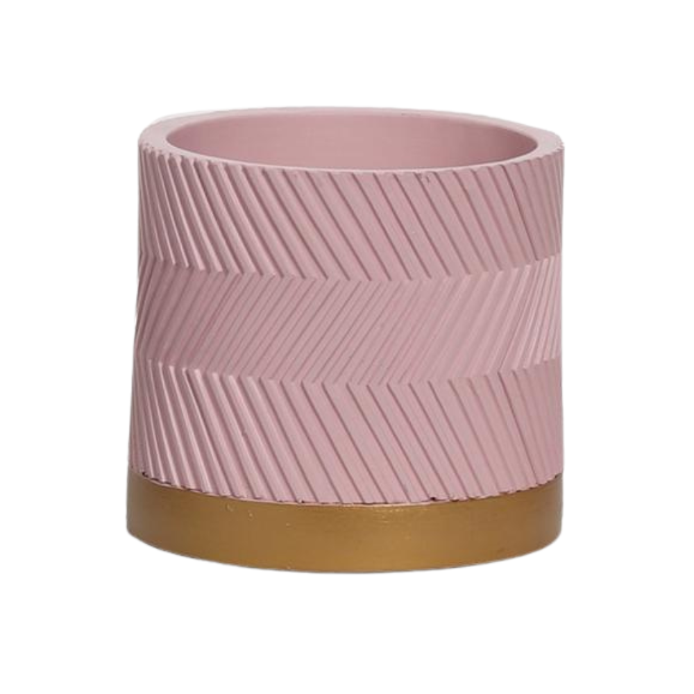Pot Groovy – Roze Mat (Ø13 cm)