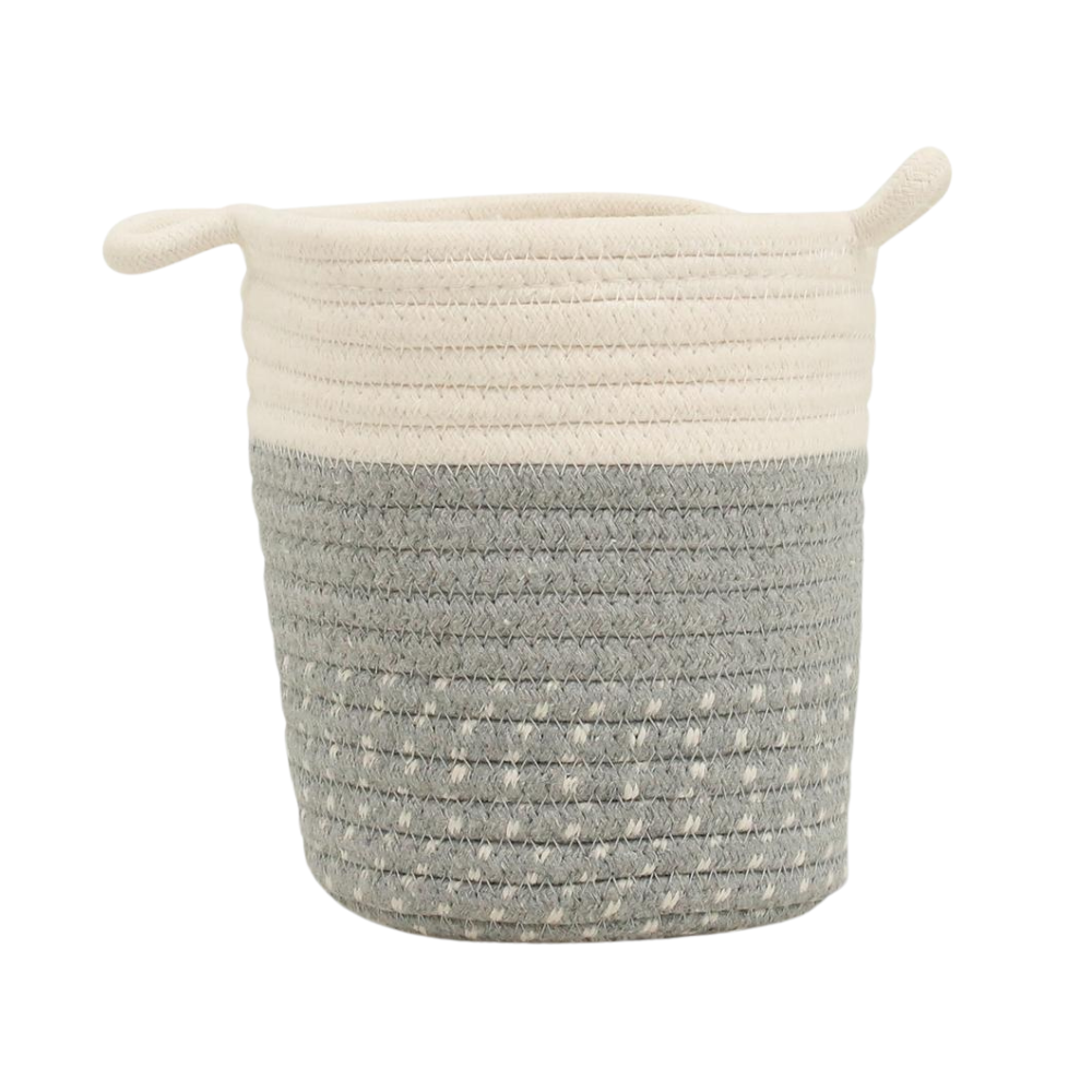 Mand Borneo – Wit/Grijs (Ø14 cm)