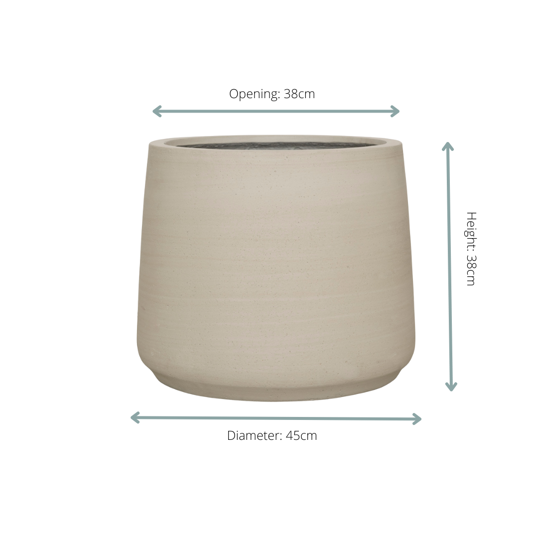 Pot Jumbo Patt – Beige Washed (Ø45 cm)
