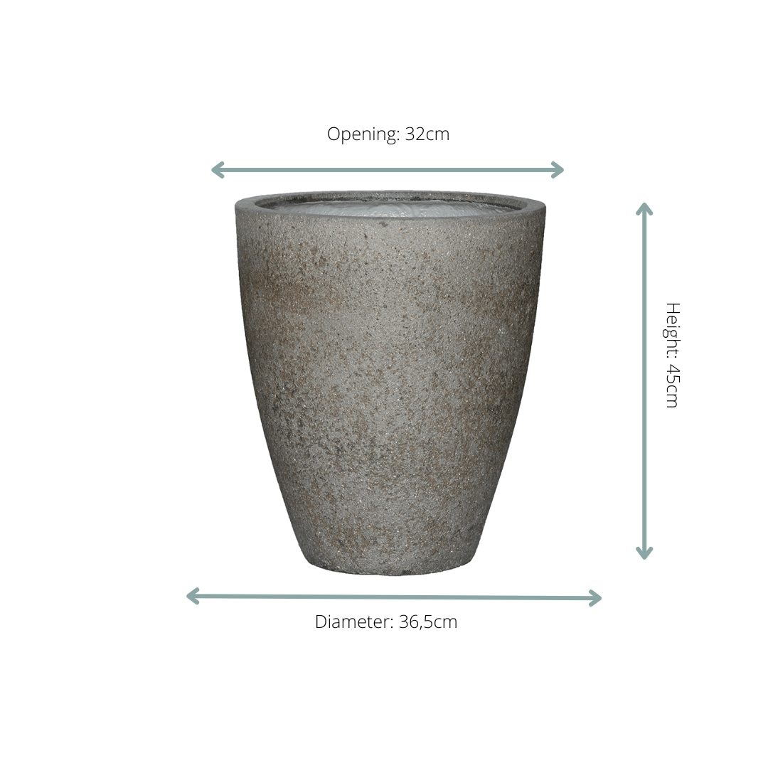 Pot Ben M – Dioriet Grey (Ø37 cm)