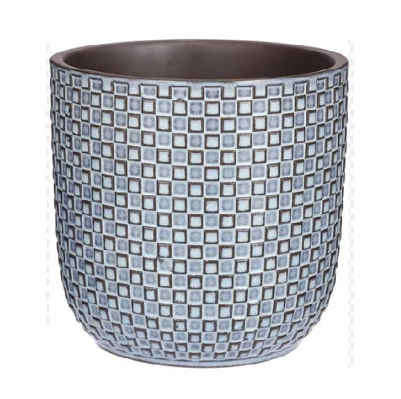 Pot Relief Mini – Blauw (Ø7 cm)