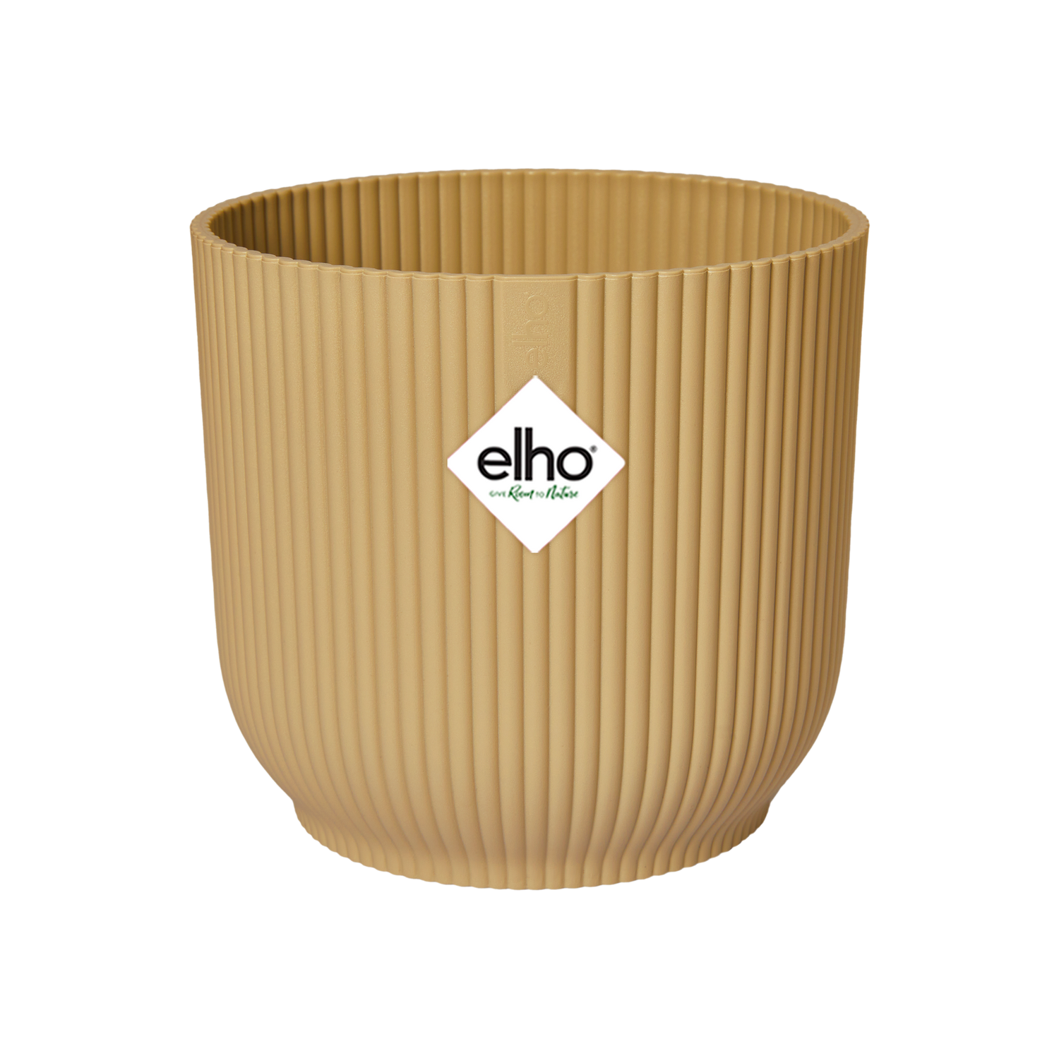 Pot Elho Vibes Fold Round – Geel (Ø14 cm)