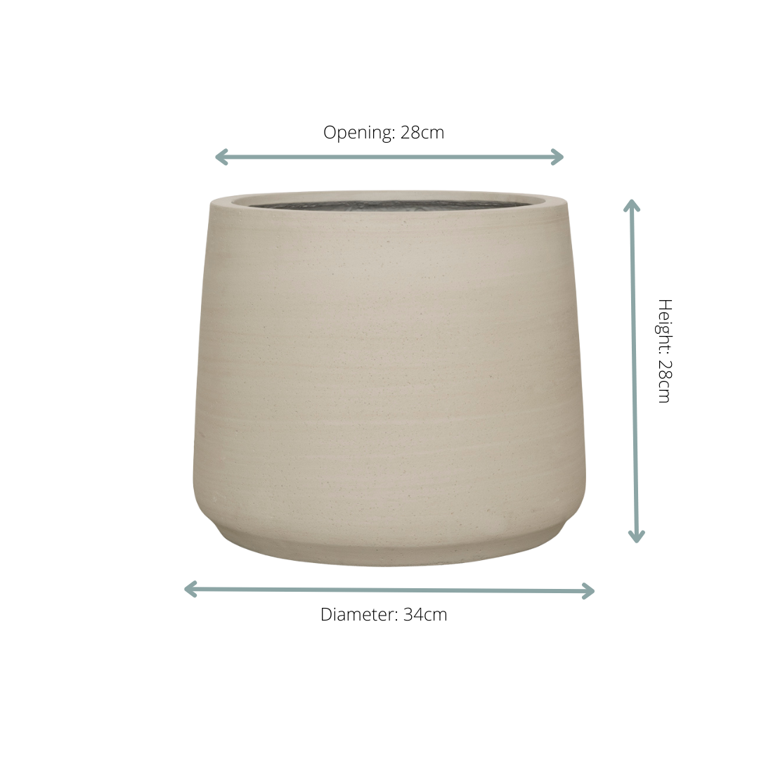 Pot Jumbo Patt – Beige Washed (Ø34 cm)