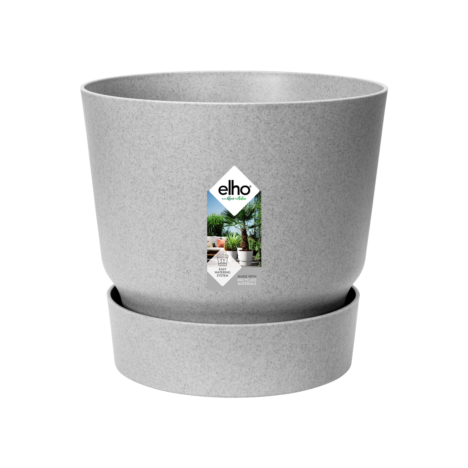 Pot Elho Greenville Round – Grijs (Ø24 cm)