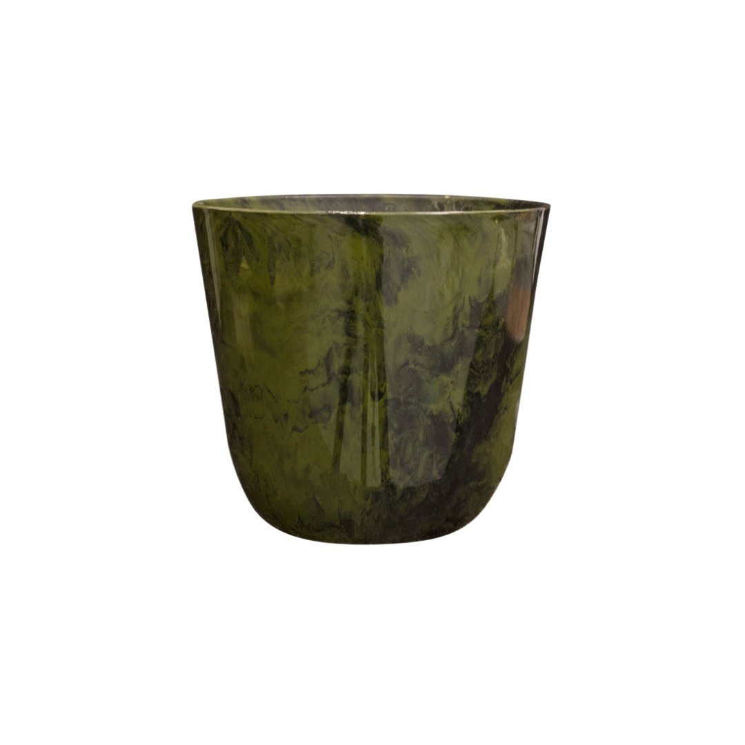 Pot Palermo Marble – Groen (Ø40 cm)
