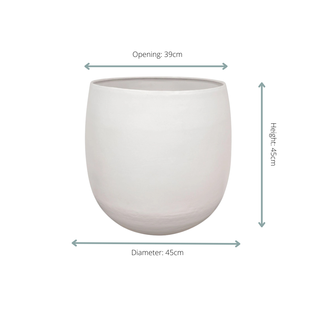 Pot Stijn – Wit (Ø45 cm)