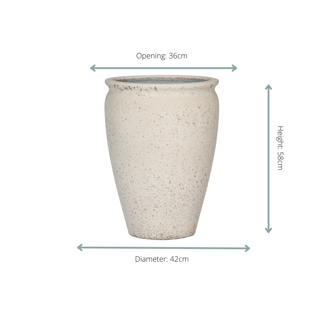 Pot Artemis Chalk White - S D42 x H58