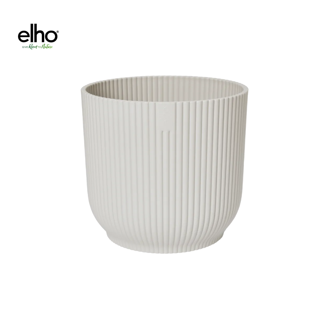Pot Elho Vibes Fold Round – Wit (Ø18 cm)