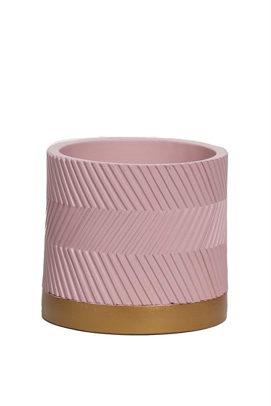 Pot Groovy – Roze Mat (Ø13 cm)