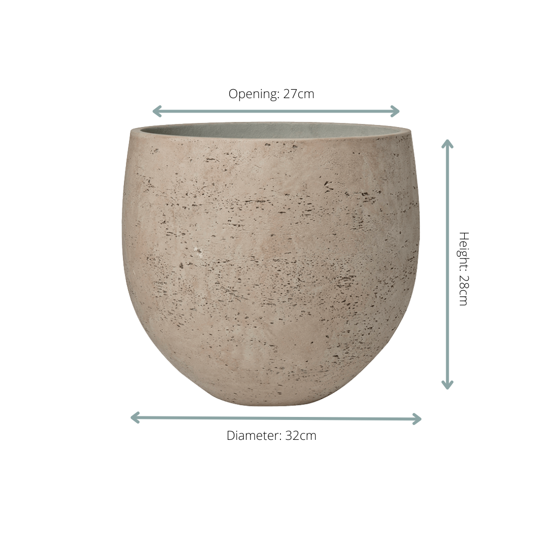 Pot Orb – Grey Washed (Ø32 cm)