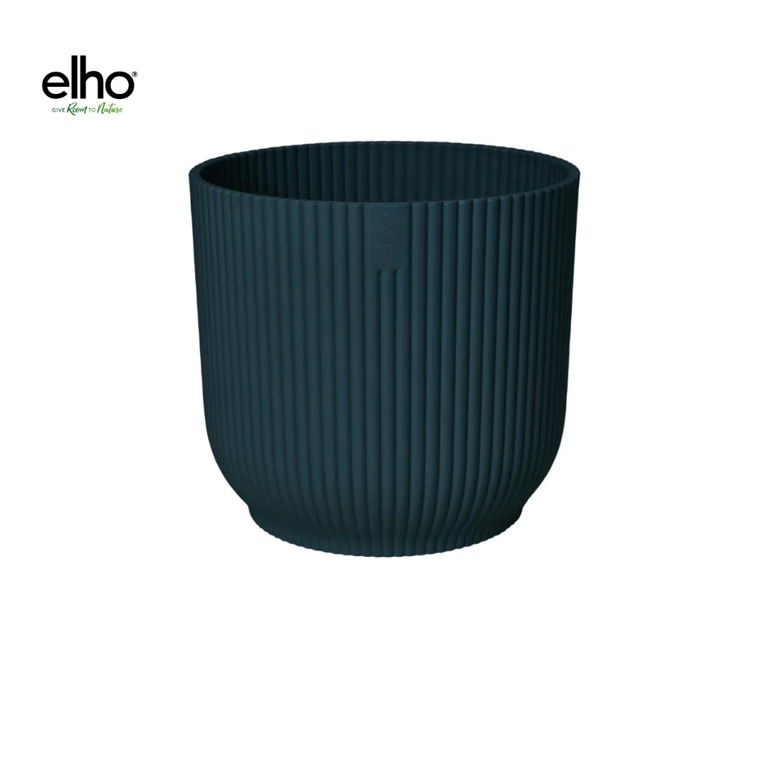 Pot Elho Vibes Fold Round – Blauw (Ø18 cm)