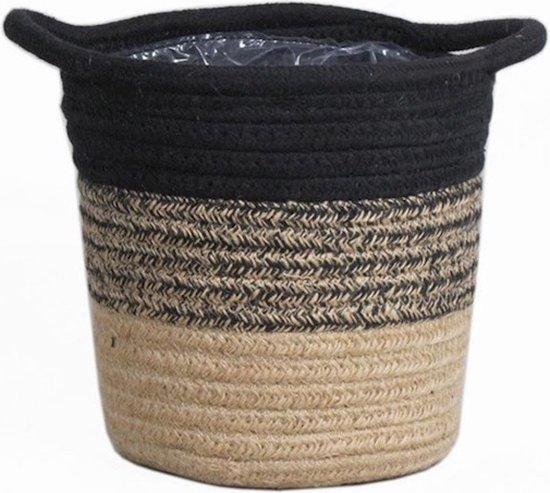 Mand Sumatra – Zwart/Grijs/Beige (Ø16 cm)