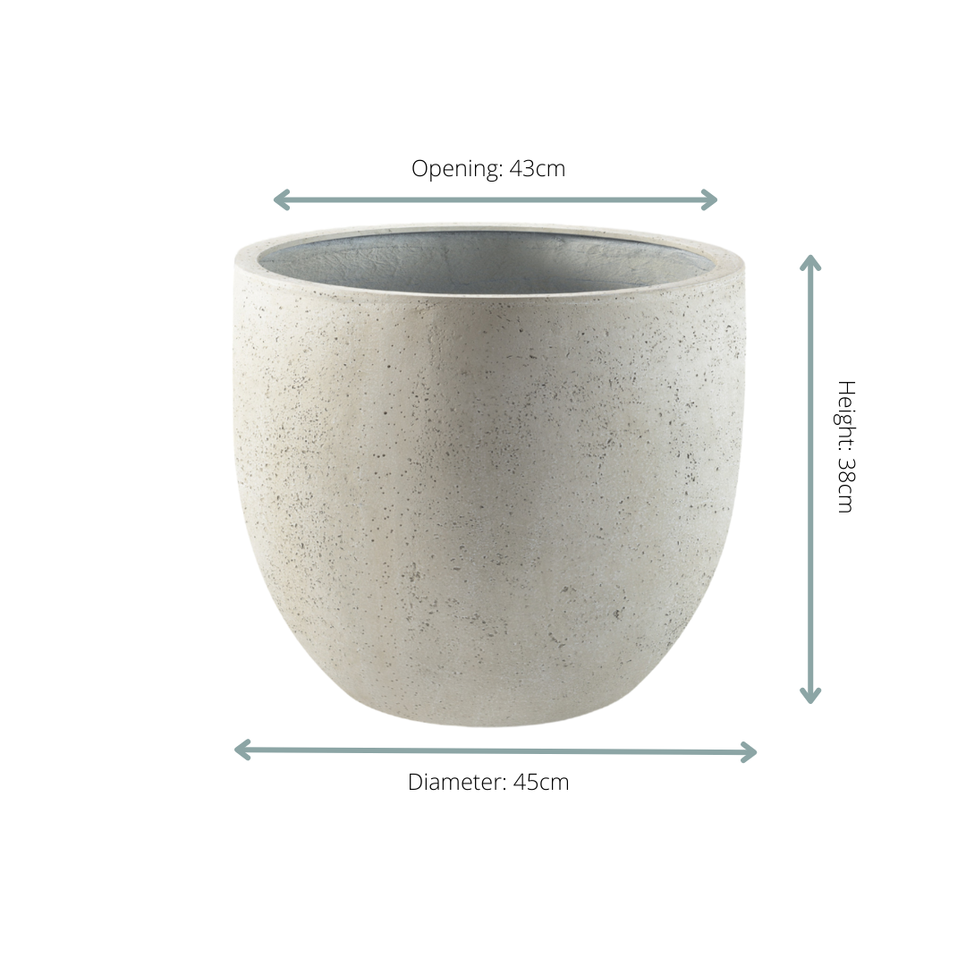 Pot Grigio New Egg – Antique White (Ø45 cm)