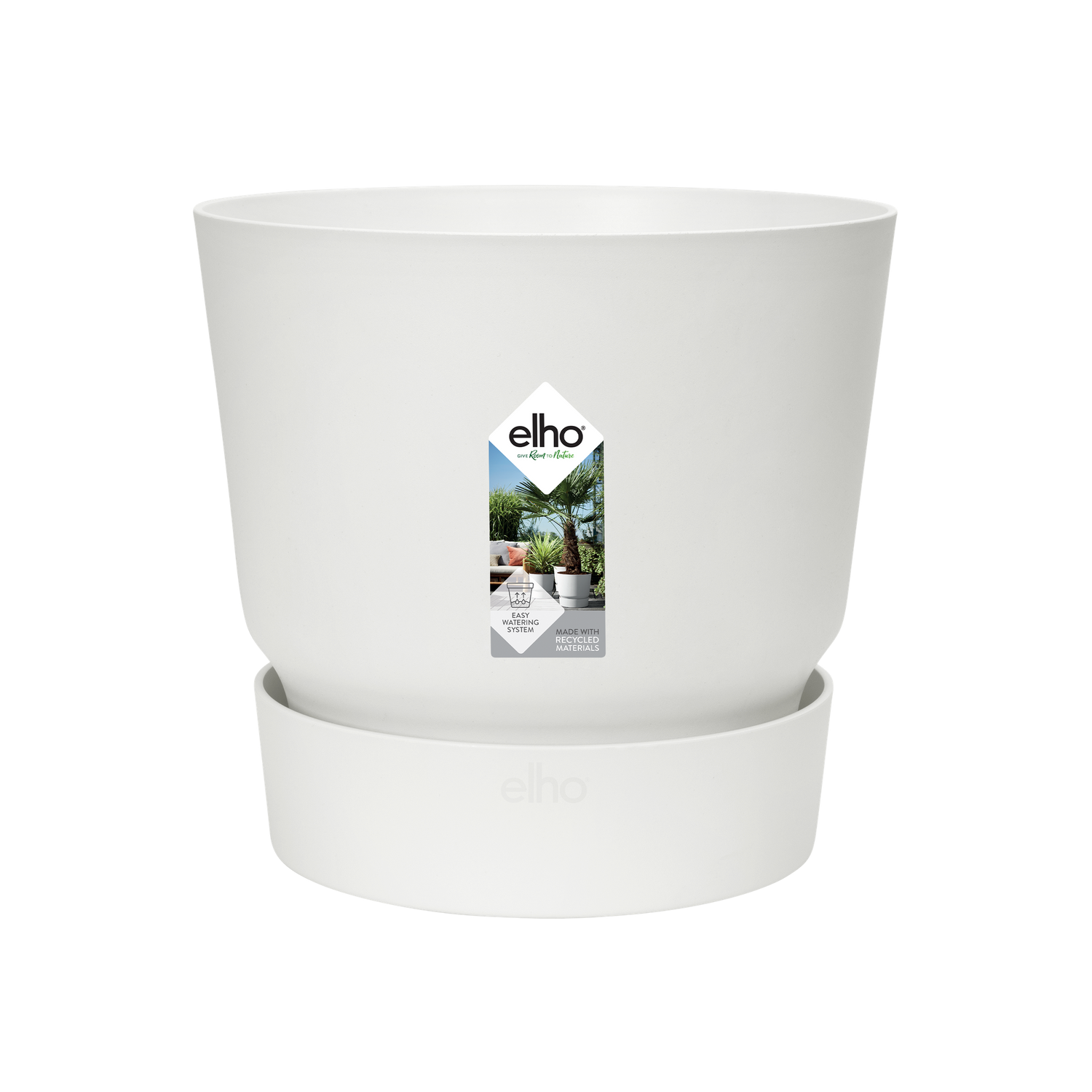 Pot Elho Greenville Round – Wit (Ø39 cm)